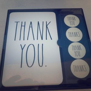 Rae Dunn “Thank You” Cards with stickers